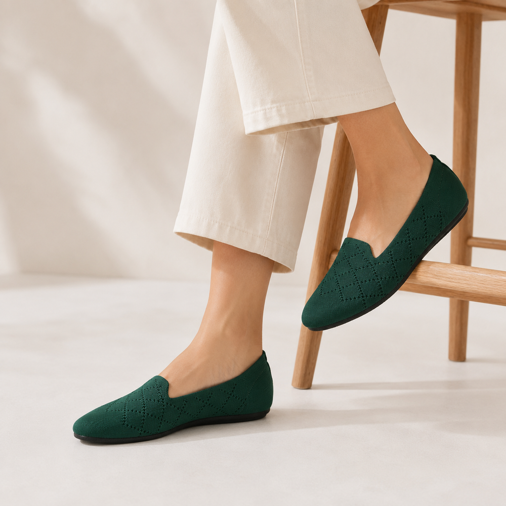 Breeze Almond Loafers （Daisy) | Green