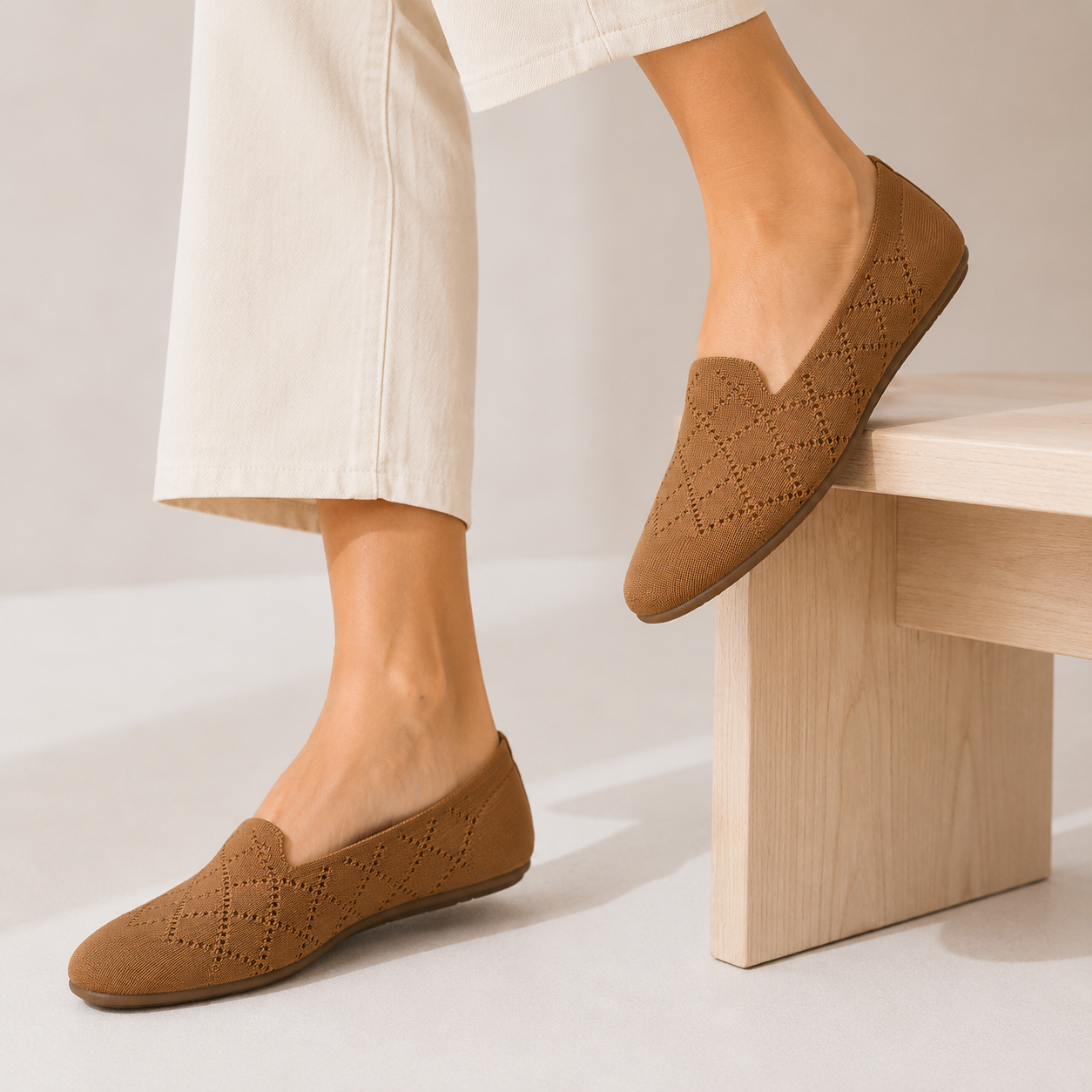 Breeze Almond Loafers （Daisy) | Brown