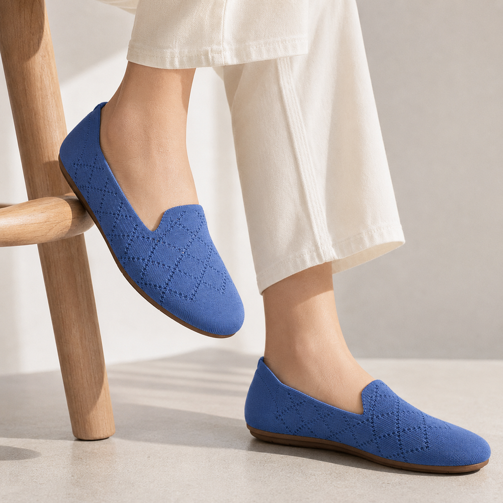 Breeze Almond Loafers （Daisy) | Royal Blue