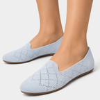 Breeze Almond Loafers （Daisy) | Mist Blue