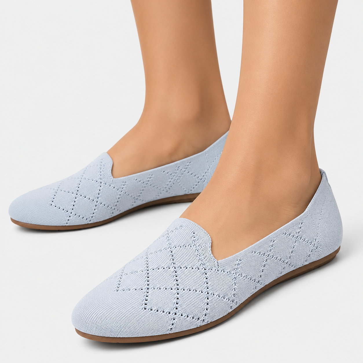 Breeze Almond Loafers （Daisy) | Mist Blue