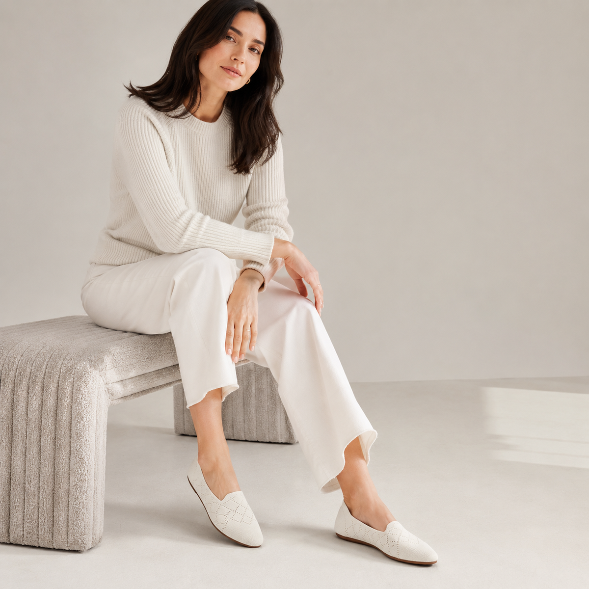 Breeze Almond Loafers （Daisy) | Beige