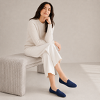 Breeze Almond Loafers （Daisy) | Deep Blue