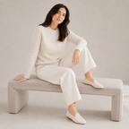 Breeze Almond Loafers （Daisy) | White