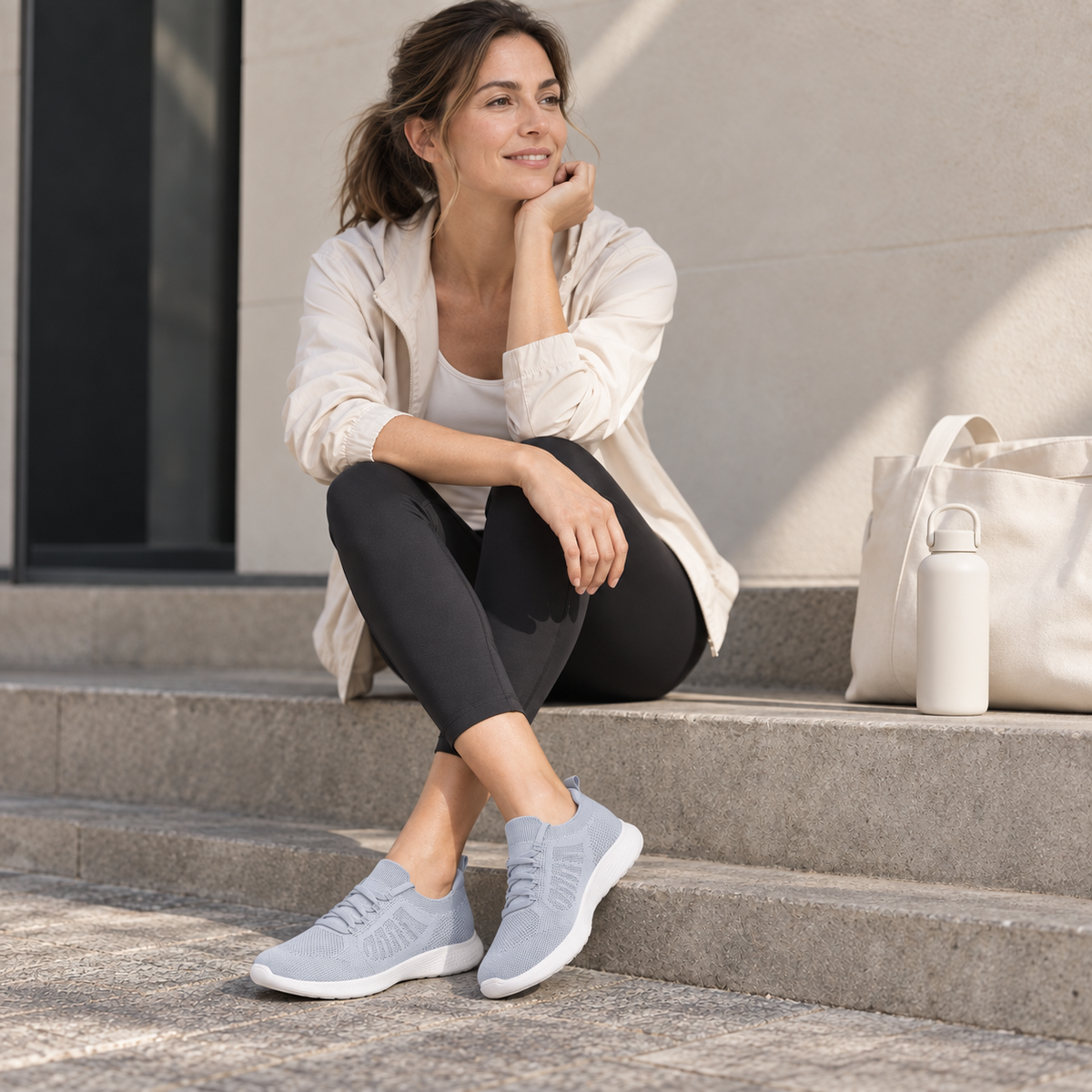 Tiosebon®  Sneaker | Mist Blue