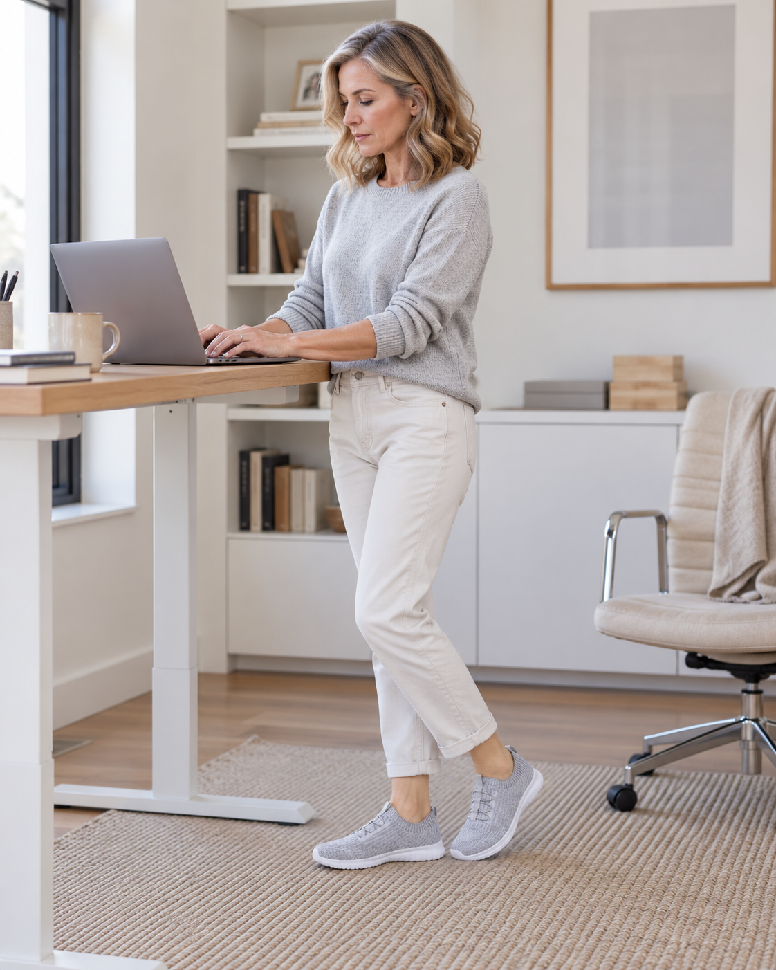 KONHILL comfortable shoes for work and long hours standing