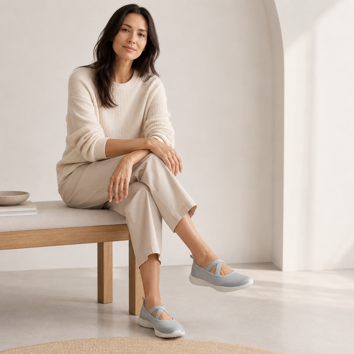 Tiosebon® Slip on Airstep | Mist Blue